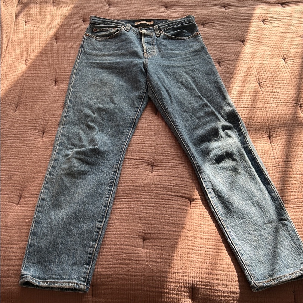 Levi's® Premium WEDGIE STRAIGHT FIT WOMEN'S JEANS Button Fly Size 27